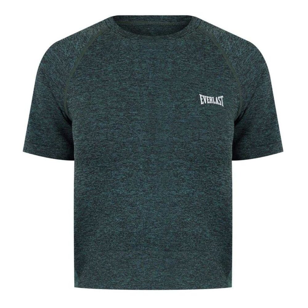 Everlast Womens/Ladies Logo Slim Gym Crop Top / Green Marl
